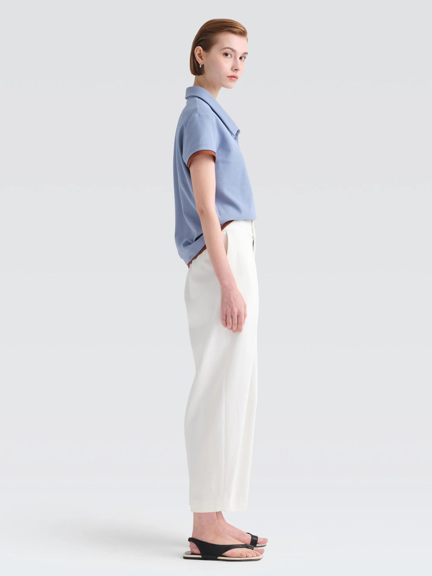 Cotton Pique "Warby" Top