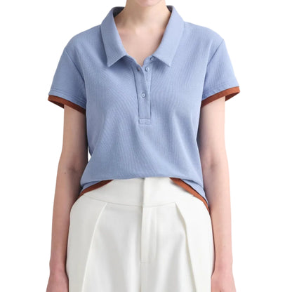 Cotton Pique "Warby" Top