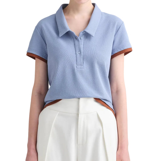 Cotton Pique "Warby" Top