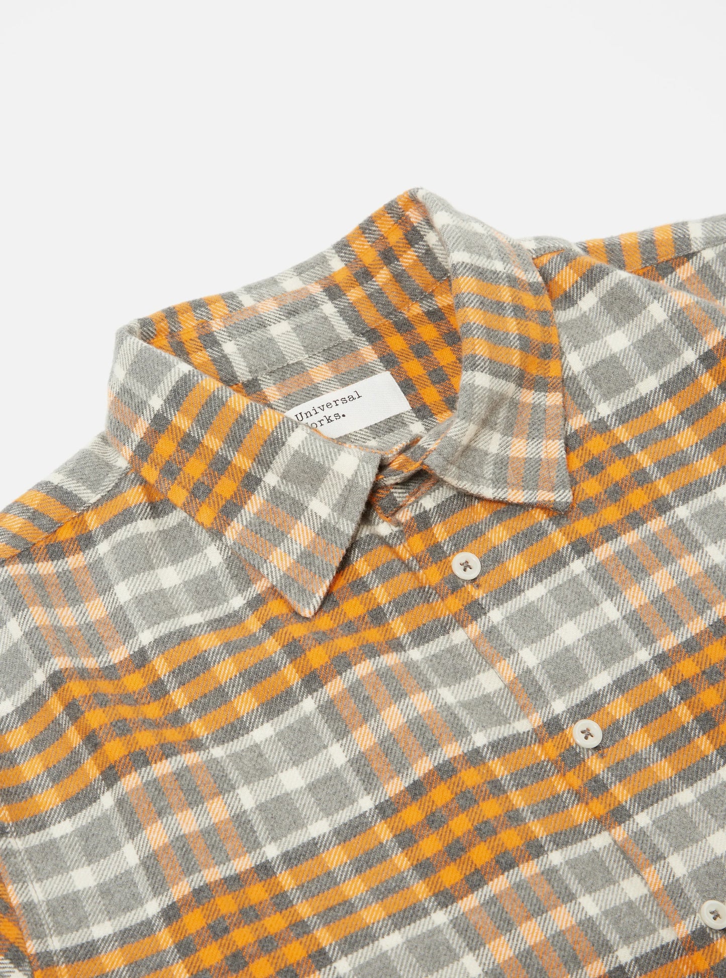 Square Pocket Shirt Gery Marl/Orange