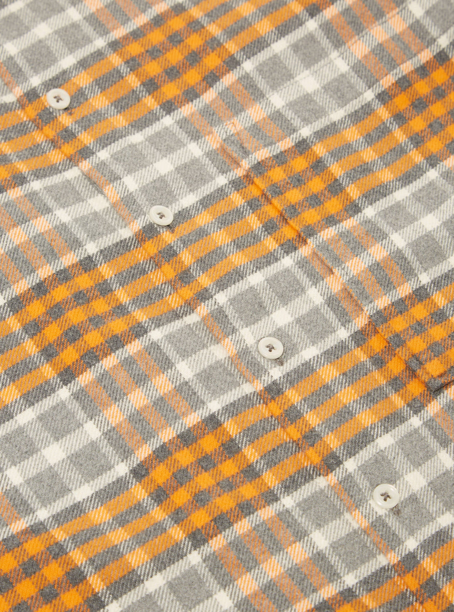 Square Pocket Shirt Gery Marl/Orange