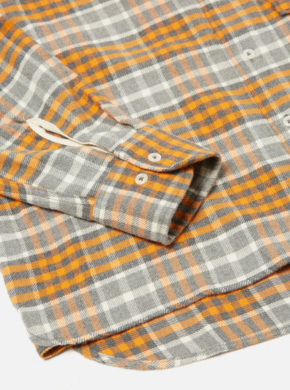 Square Pocket Shirt Gery Marl/Orange