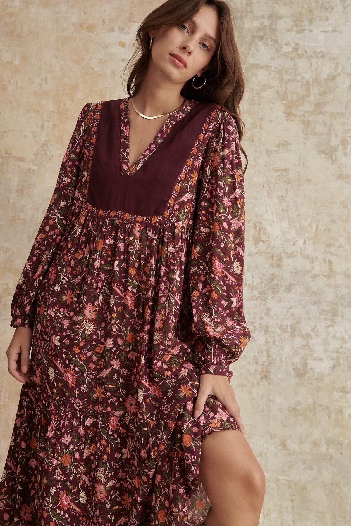 Robe Paula Aubergine