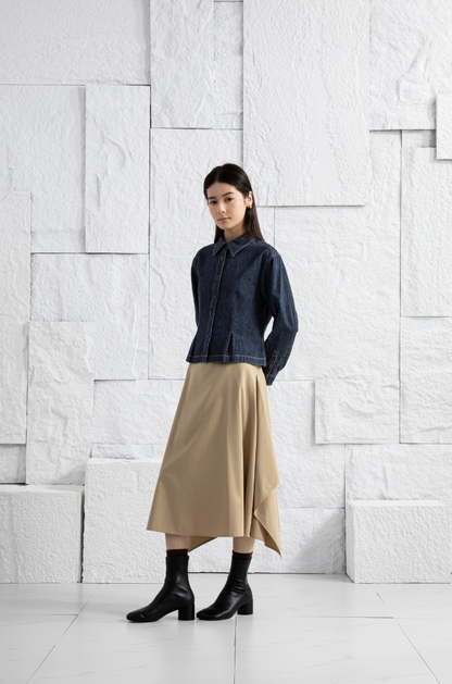 Sculptured Denim Shirt