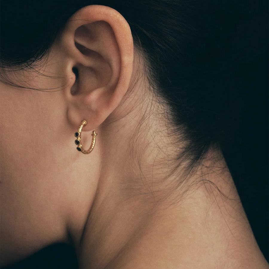 Align Earrings Gold Vermeil
