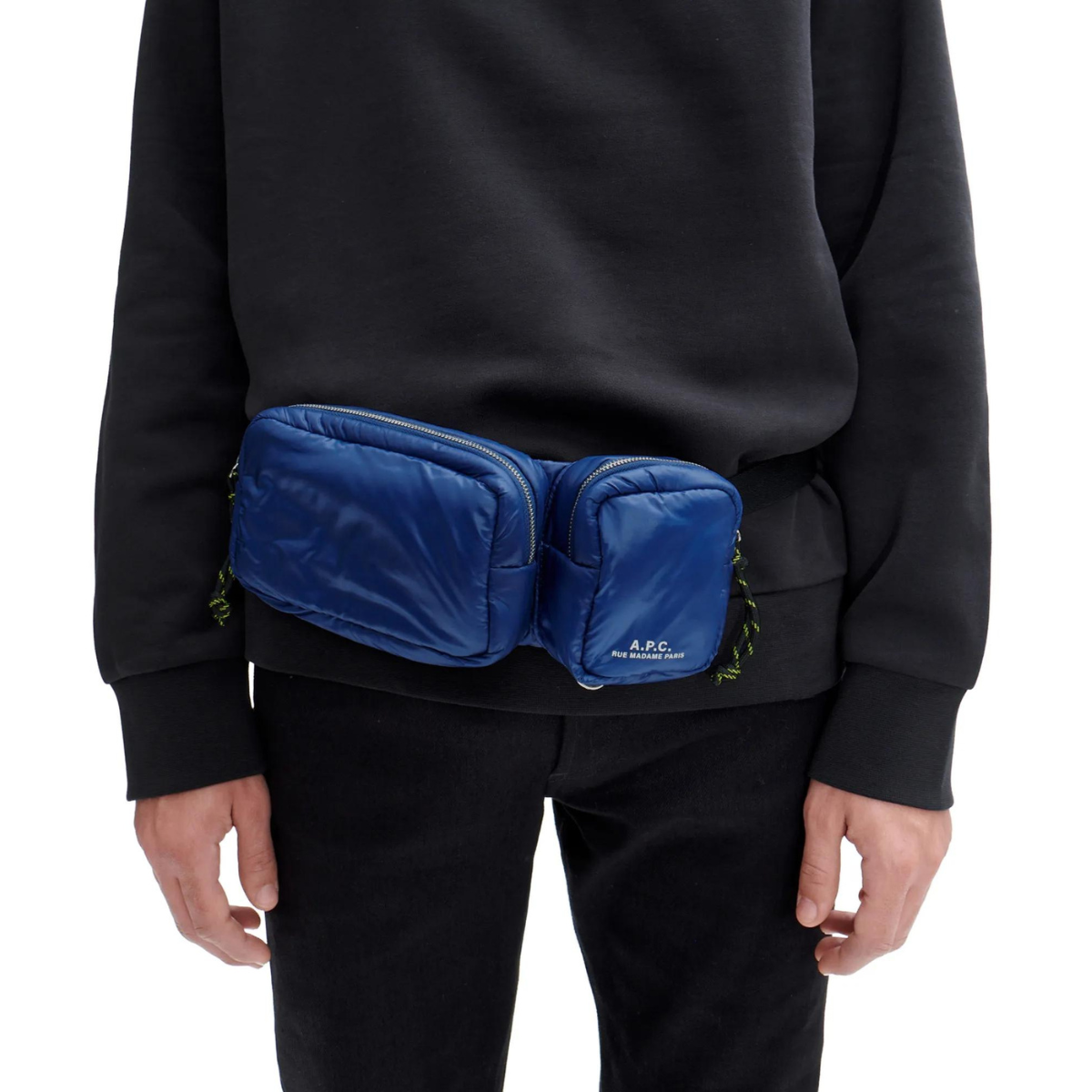 A.P.C. bag for men Banane Puffy Dark Navy kapok