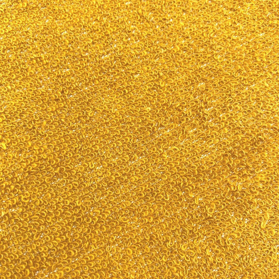 Plain Terry Fouta 100 x 200 cm Bath towel Mustard Yellow
