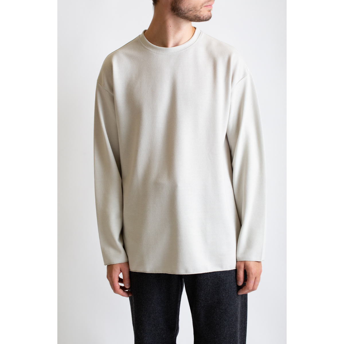 Long Sleeve T-Shirt Cream (men)