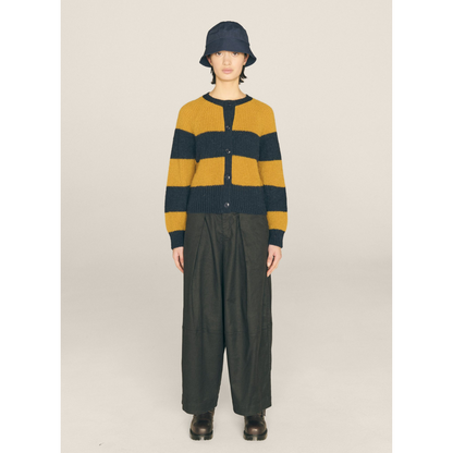 Foxtail Stripe Cardigan Navy/Yellow (women)