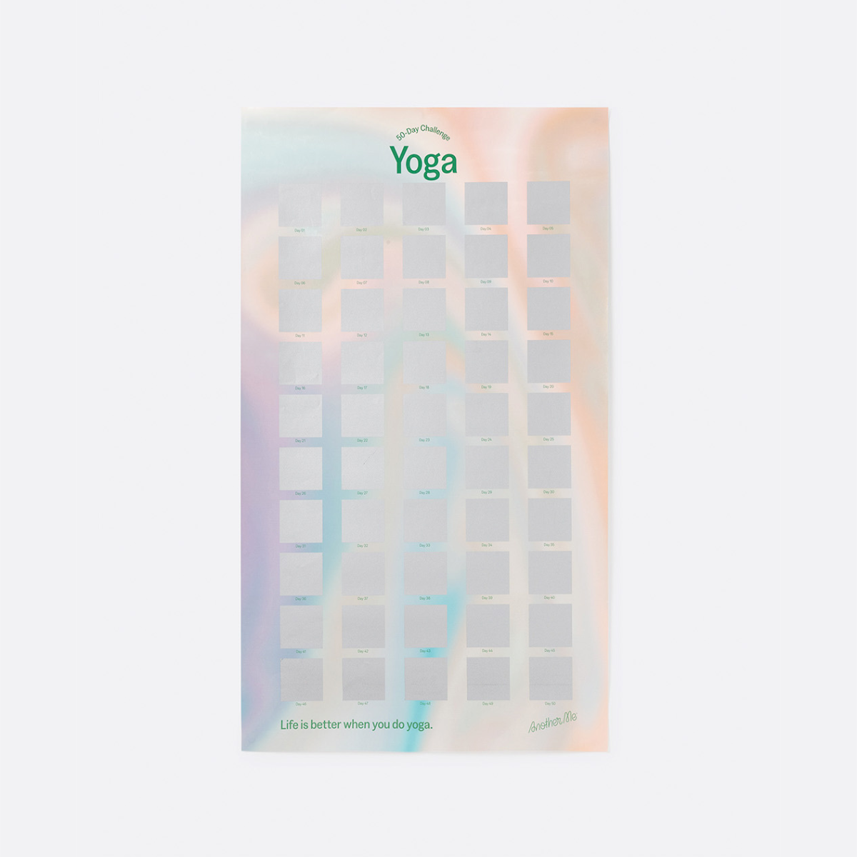 50-Day Challenge Yoga Poster