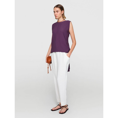 Crepe "Etel" Top Purple