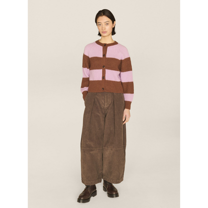 Foxtail Stripe Cardigan Brown/Pink (women)