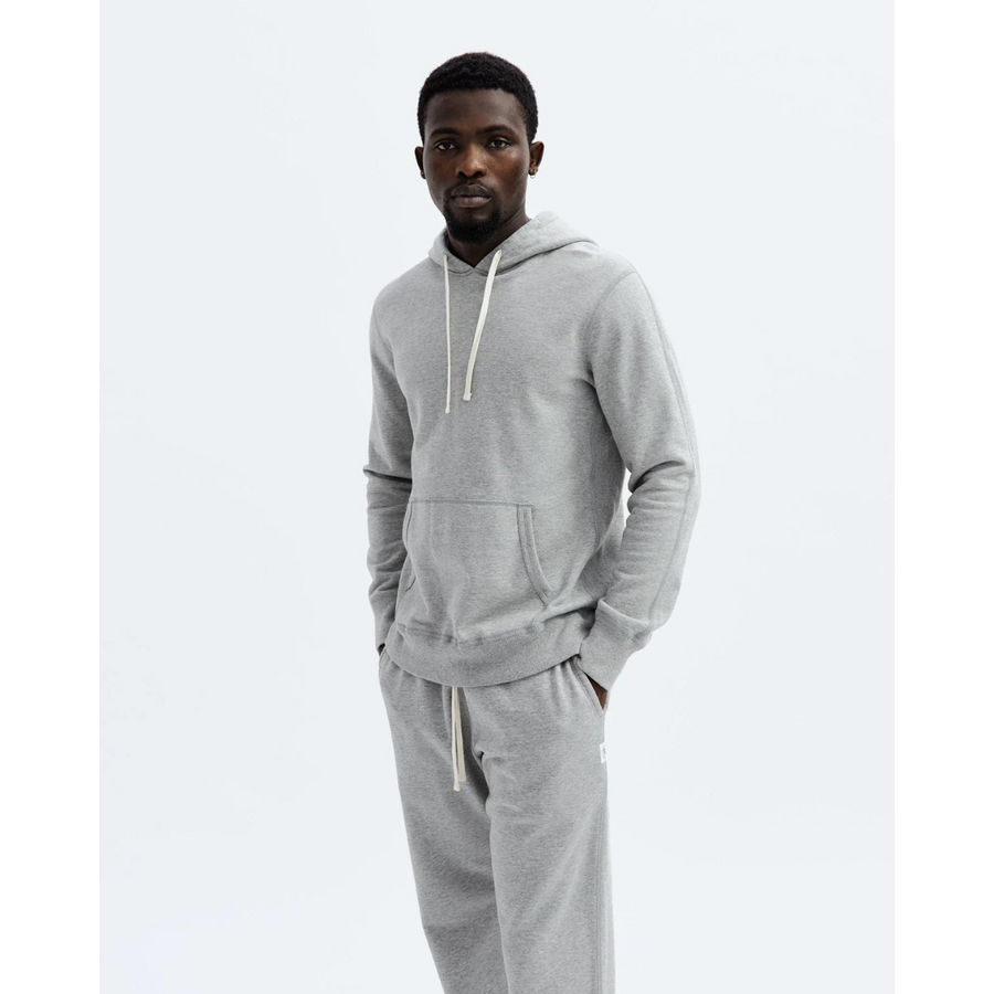 Men's Knit Mid Wt Terry Pullover Grey