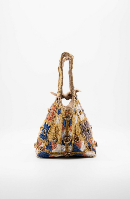 Lys - Cotton Bag With Beads Embroidery