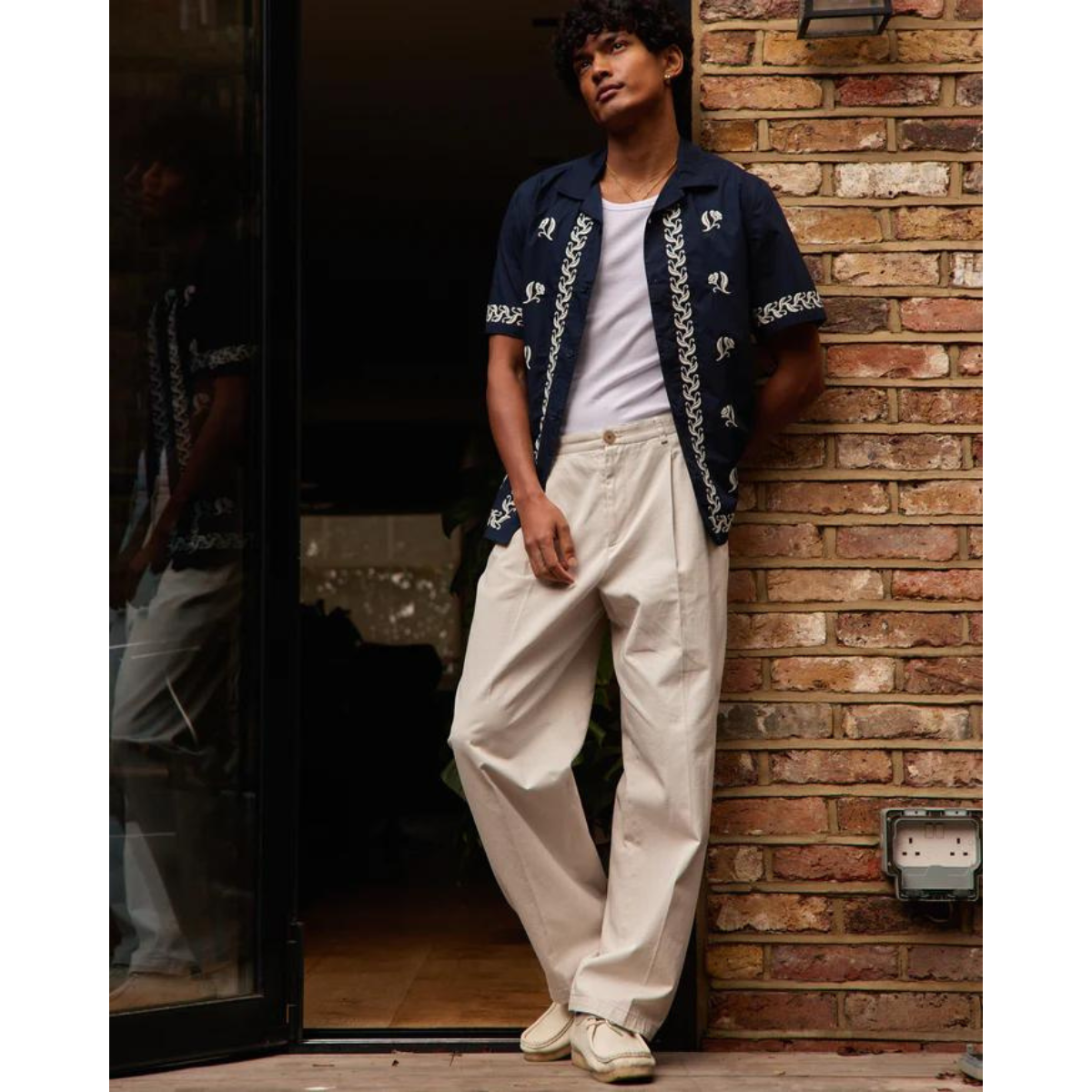 Milo Trouser Cotton Twill Off White