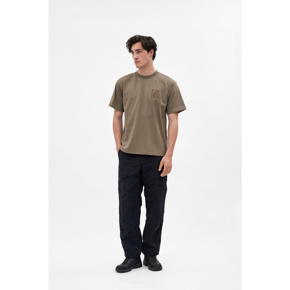 Simon Loose N Logo T-shirt Sediment Green