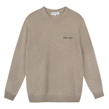 Grand Cerf French Touch Wool Sweater Oatmeal Beige (men)