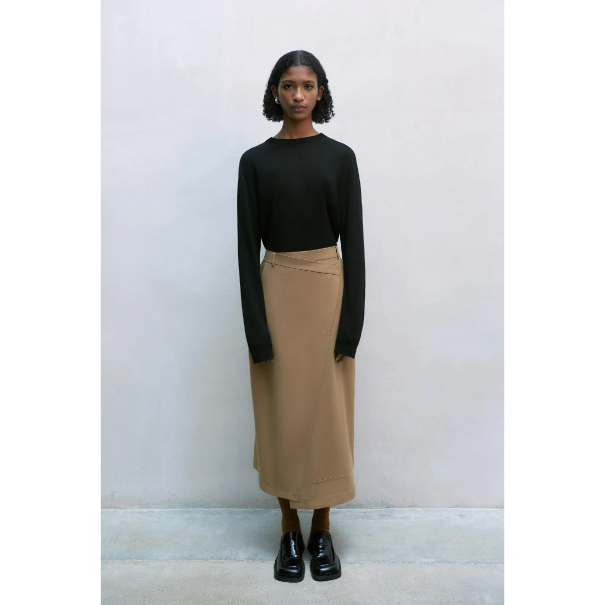 Tailoring Skirt Camel