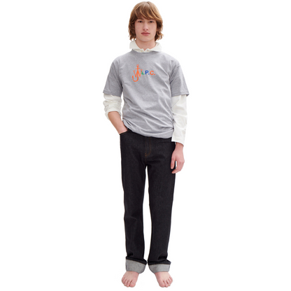 A.P.C x JW Anderson T-Shirt Anchor Gris Fonce Chine