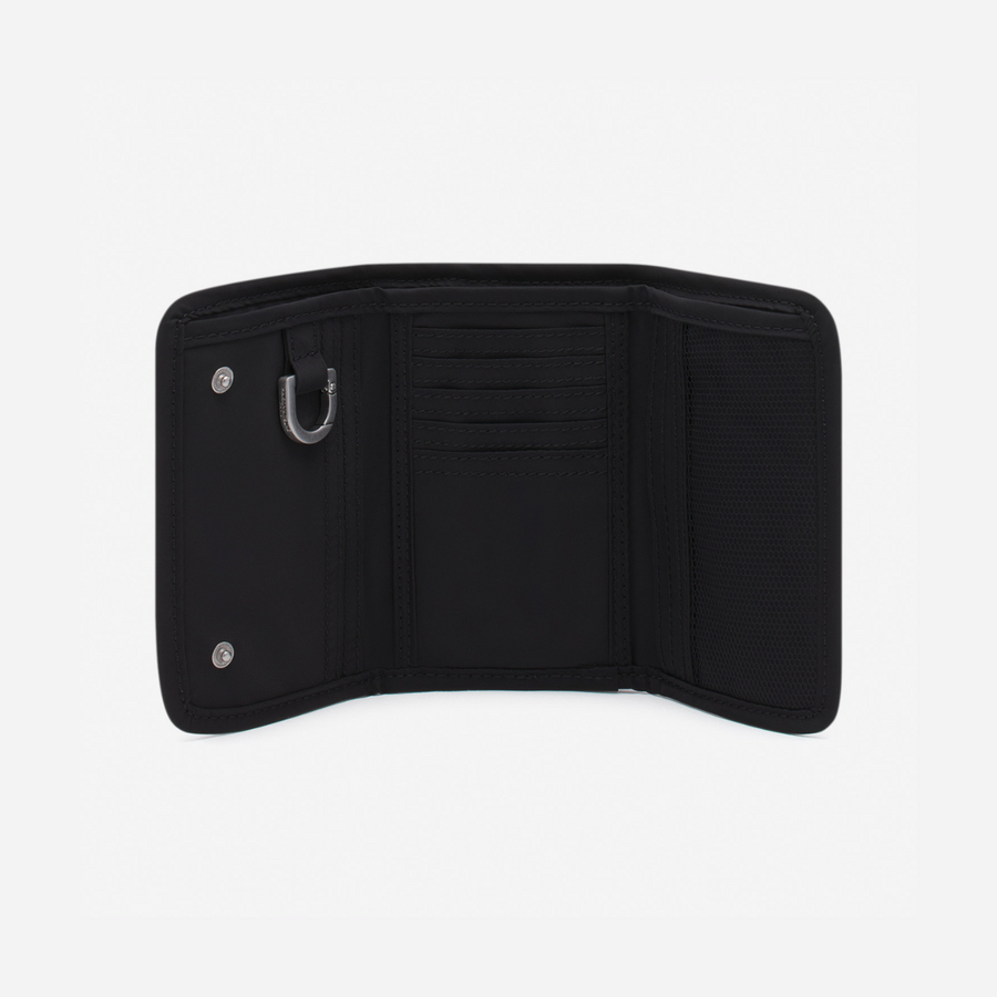 Nylon Compact Wallet Black