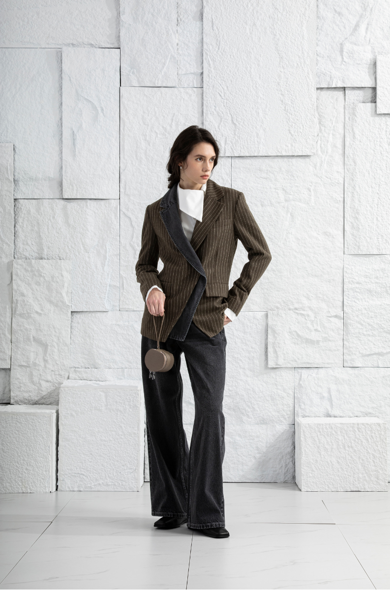 Asymmetric Collar Top