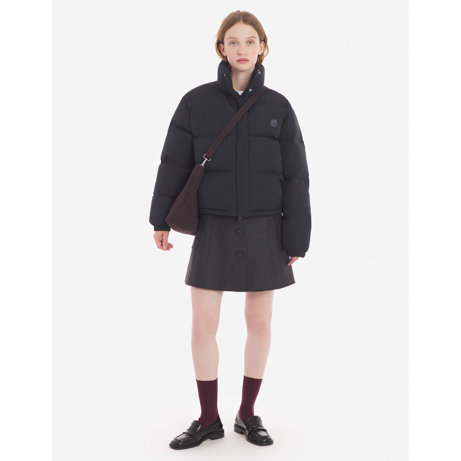 Maison Kitsune | jacket for women - Cropped Puffer In Nylon With