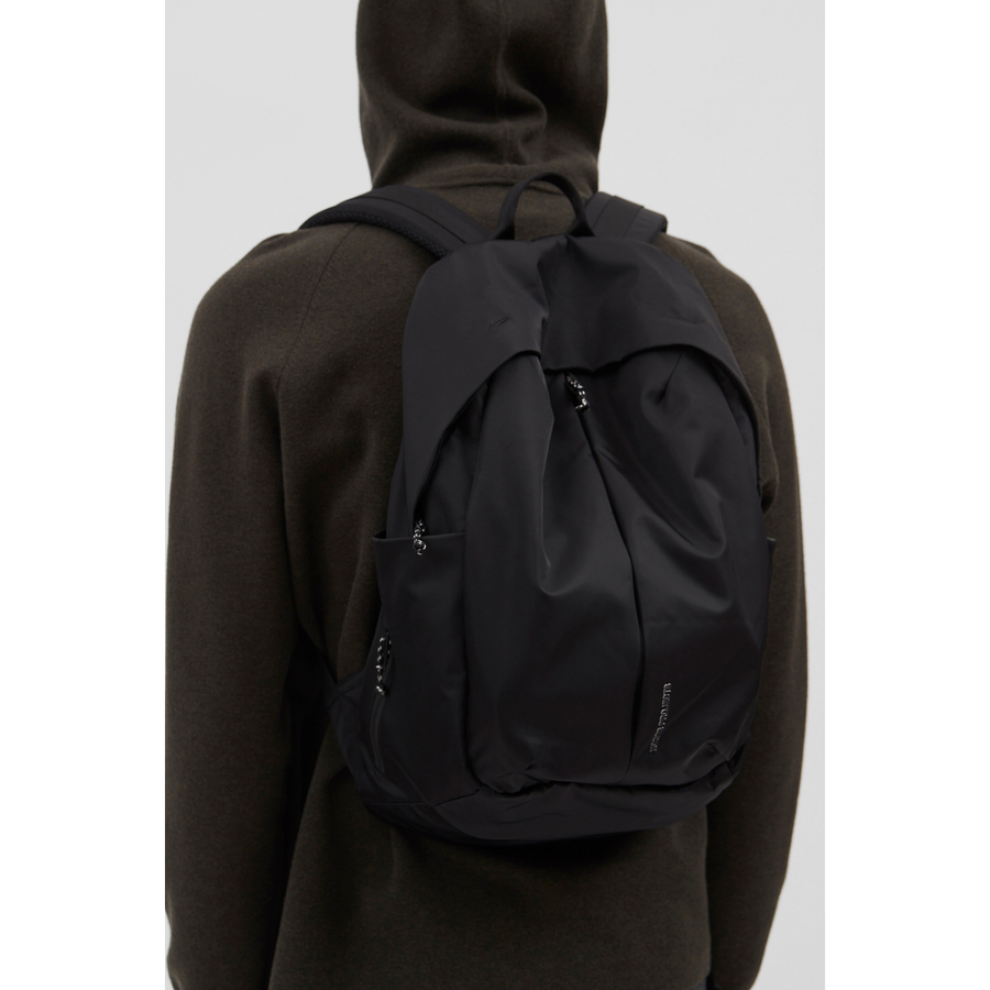 Day Pack Recycled Nylon Twill Black