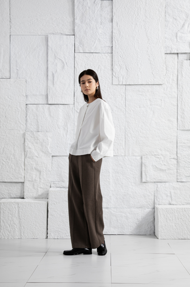 Textured Pintuck Sweatpants