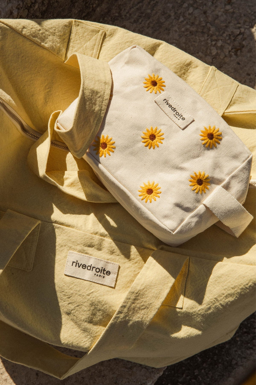 Tournelles XL Pouch Recycled Cotton Sunflower Tournesol