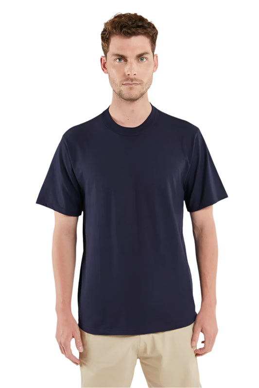 Navy Heritage Organic Cotton Short Sleeve T-Shirt