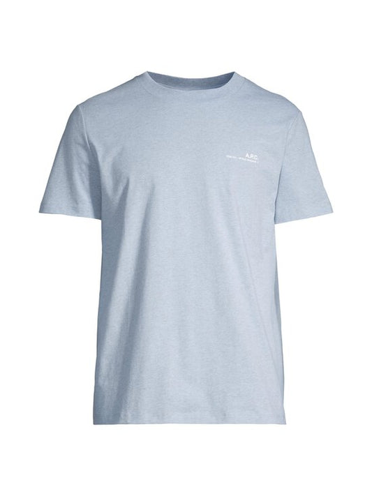 Bleu Clair Ecru Overdye Standard Item Gots T-Shirt