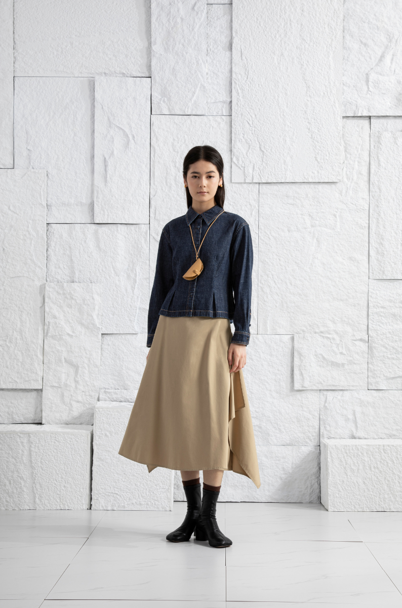 Sculptured Denim Shirt