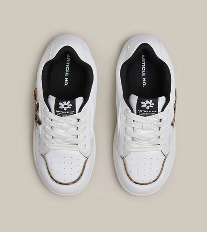 Floral Low Top Burger Skate Sneakers (women)