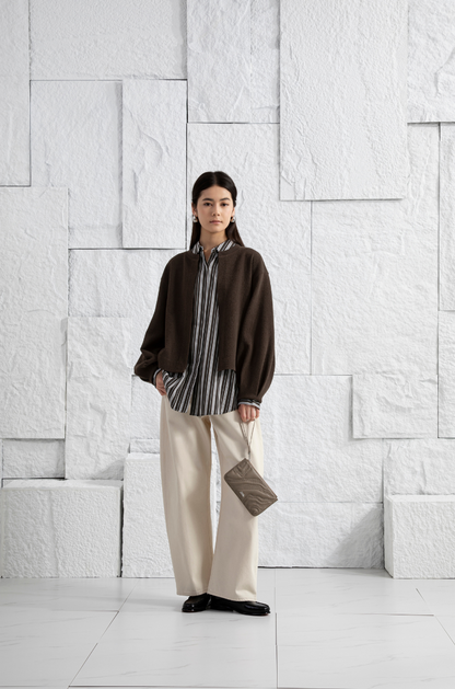 Textured Split Cardigan