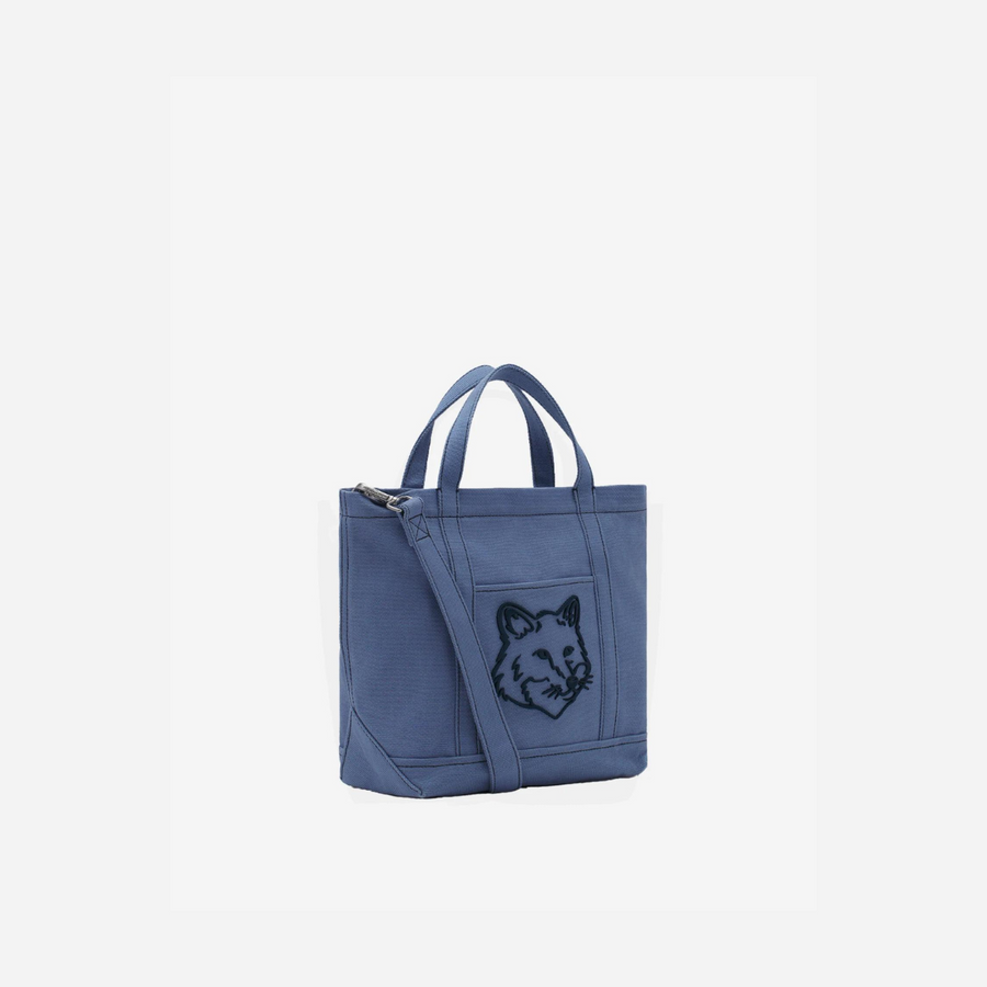 Bold Fox Head Mini Tote Bag Hampton Blue