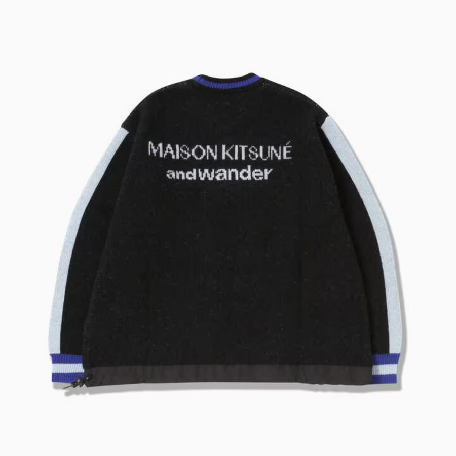 Maison Kitsuné x and wander Knit Pullover Black (unisex)