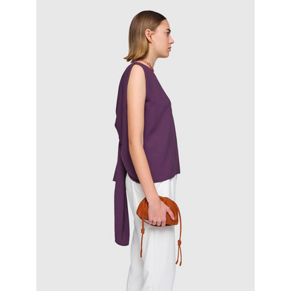 Crepe "Etel" Top Purple