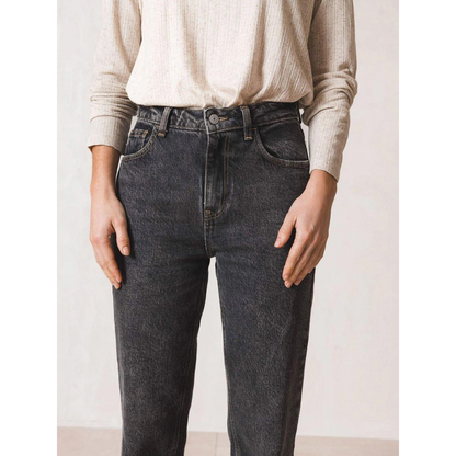 Pantal?n Emma Denim Trousers Negro