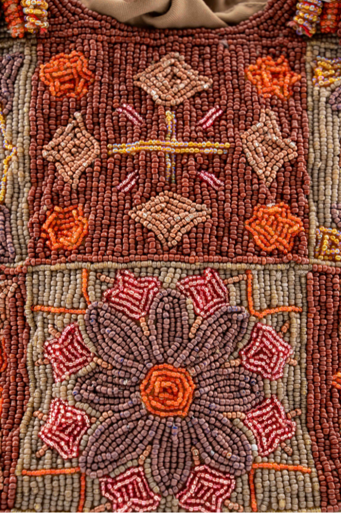 Bromelia - Cotton Bag With Beads Embroidery