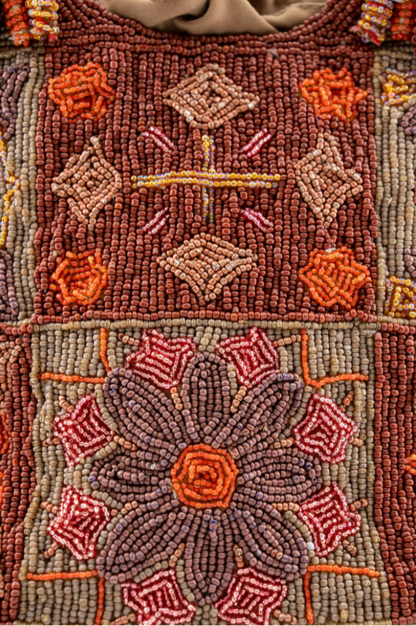 Bromelia - Cotton Bag With Beads Embroidery