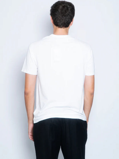 SS Tee White Cotton Tencel