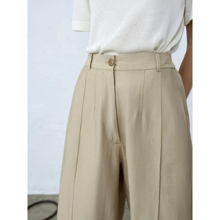 Seam Curved Pants Toasted