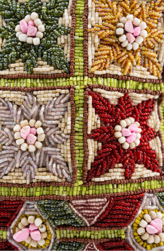 Lys - Cotton Bag With Beads Embroidery