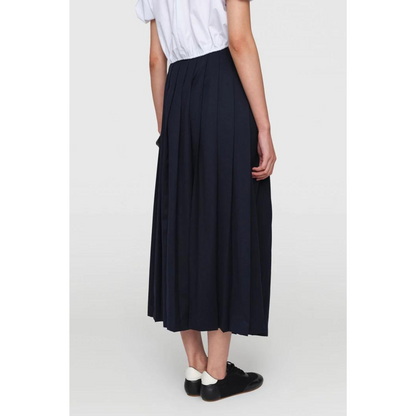 Summer Wool "Fann" Skirt Navy