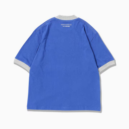 Maison Kitsun? x and wander Ringer Cotton T Blue (unisex)