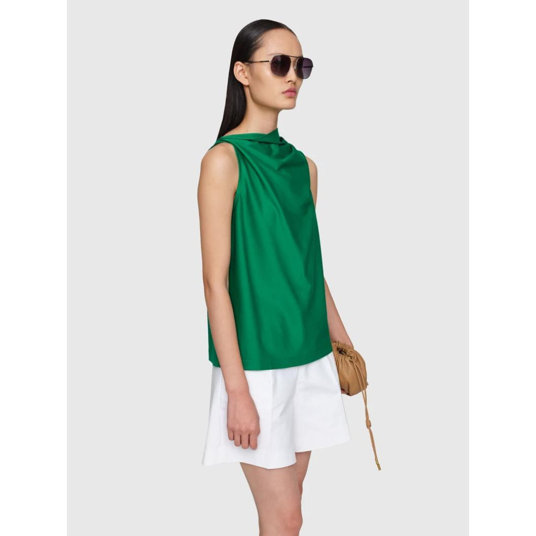 Organic Ctn Jersey "Killick" Top Emerald