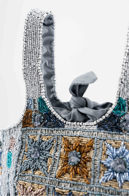 Lys - Cotton Bag With Beads Embroidery
