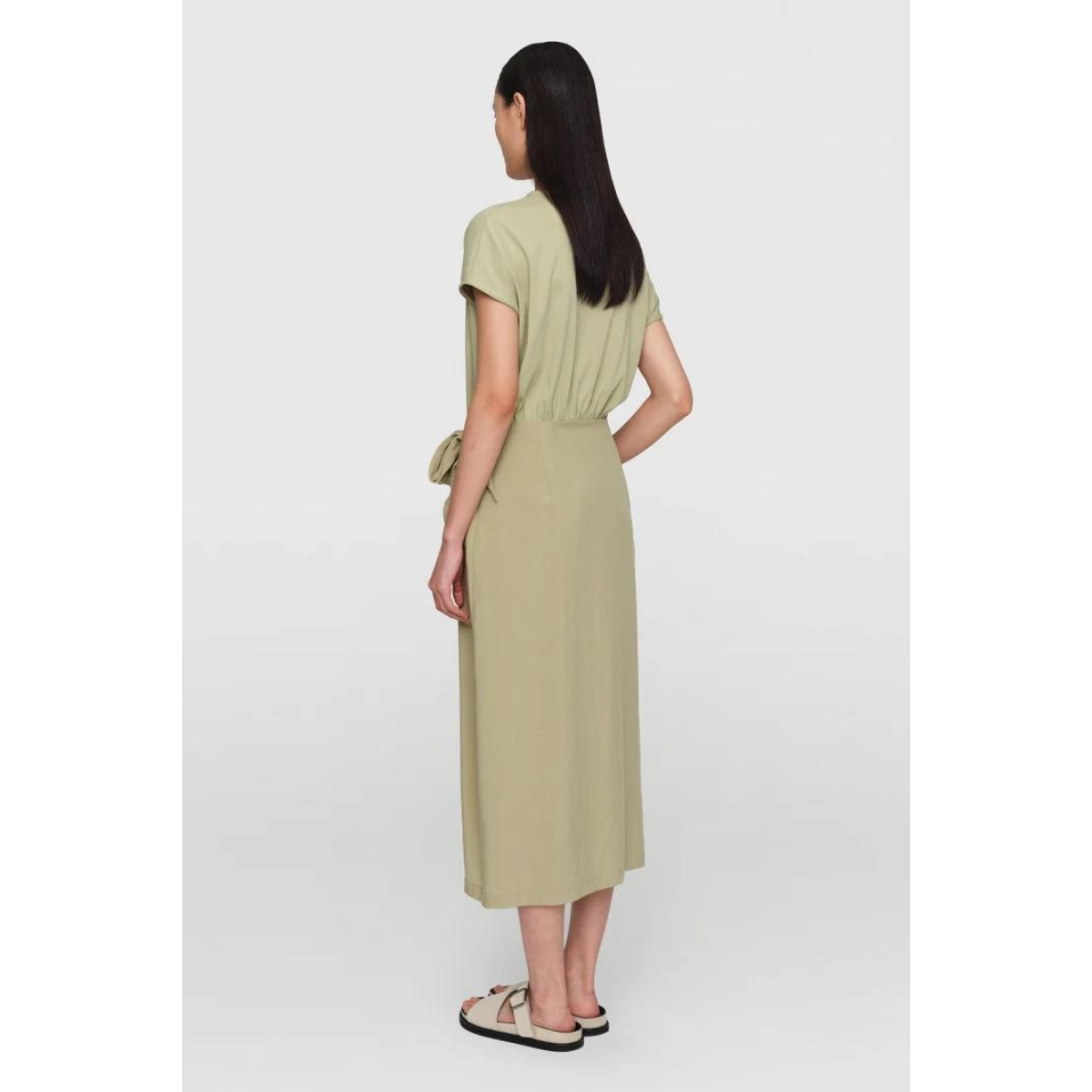 Organic Cotton Jersey "Cyrielle" Dress Sepia