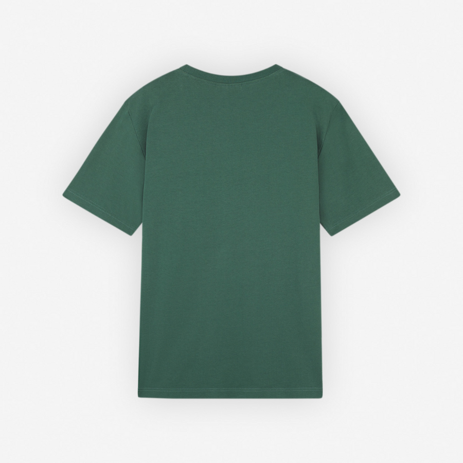 Bold Fox Head Patch Comfort Tee-Shirt Bottle Green (men)