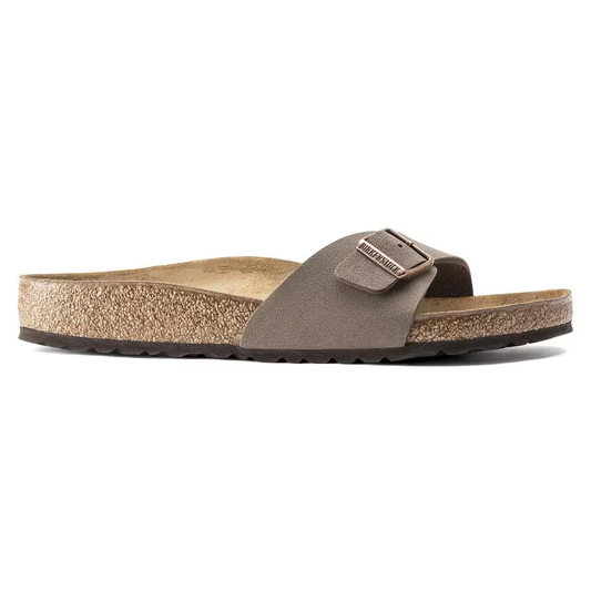 Madrid Big Buckle Leather Sandals Mocca